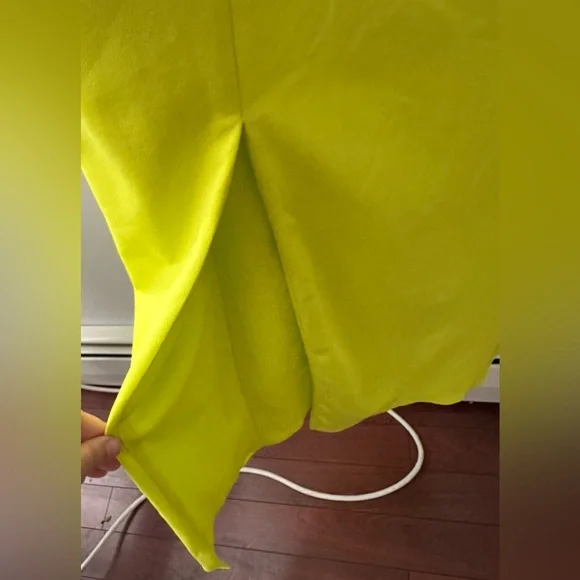 NWOT- Show me Your Mumu- Eden Midi Dress in Citrine stretch. (Electric green) XL - Picture 11 of 16
